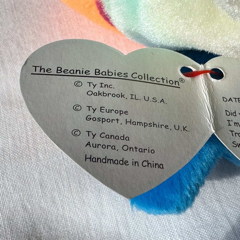 TY Beanie Baby Collection Lips the Colorful Fish 1999 NWT - Picture 5 of 11